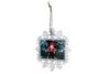 Snowflake Ornament - Silver String 45 x 70mm