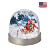 Snow Dome Metallic 2-7/16 x 2-3/4"