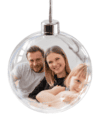 Giant Bauble Ornament - Clear 4-9/16" (116mm)