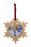 Wooden Snowflake Unassembled - Natural 80 x 80mm