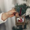 Wooden Ornament Christmas - Dark 45 x 70mm - Image 2