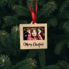 Wooden Ornament Engraved Classic - Natural 45x70mm - Image 2