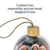 Bauble Ornaments - Wooden Cap & String - Image 3