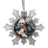 Snowflake Ornament - Silver Cap/String 53mm - Image 3