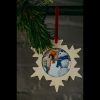 Wooden Snowflake Unassembled - Natural 80 x 80mm - Image 4
