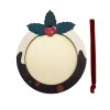 Wooden Round Ornament - Christmas Pudding 80x80mm - Image 2