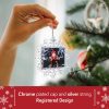 Snowflake Ornament - Silver String 45 x 70mm - Image 5