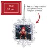Snowflake Ornament - Silver String 45 x 70mm - Image 2