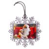 Snowflake Ornament - Silver String 45 x 70mm - Image 4